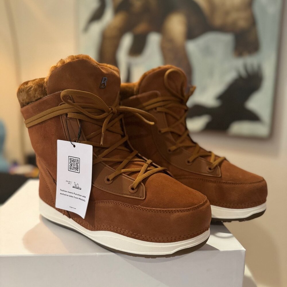 BOGNER VERBIER 3 Cognac Boots Womens US 11